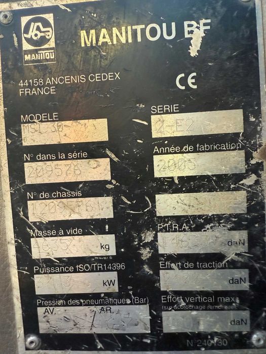 MANITOU MSI30D EVOLUTION Дизельний вилковий навантажувач