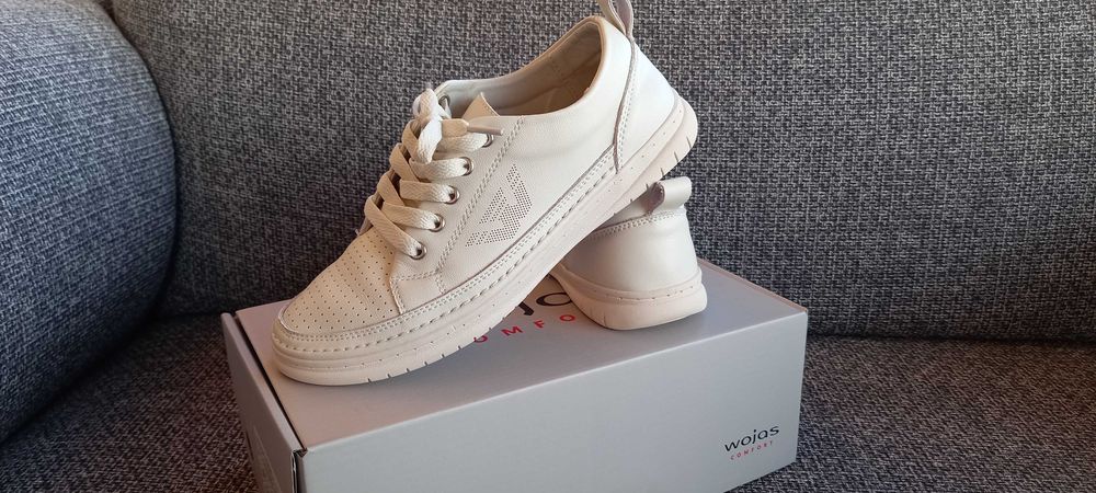 Wojas sneakersy białe trampki okazja r. 37