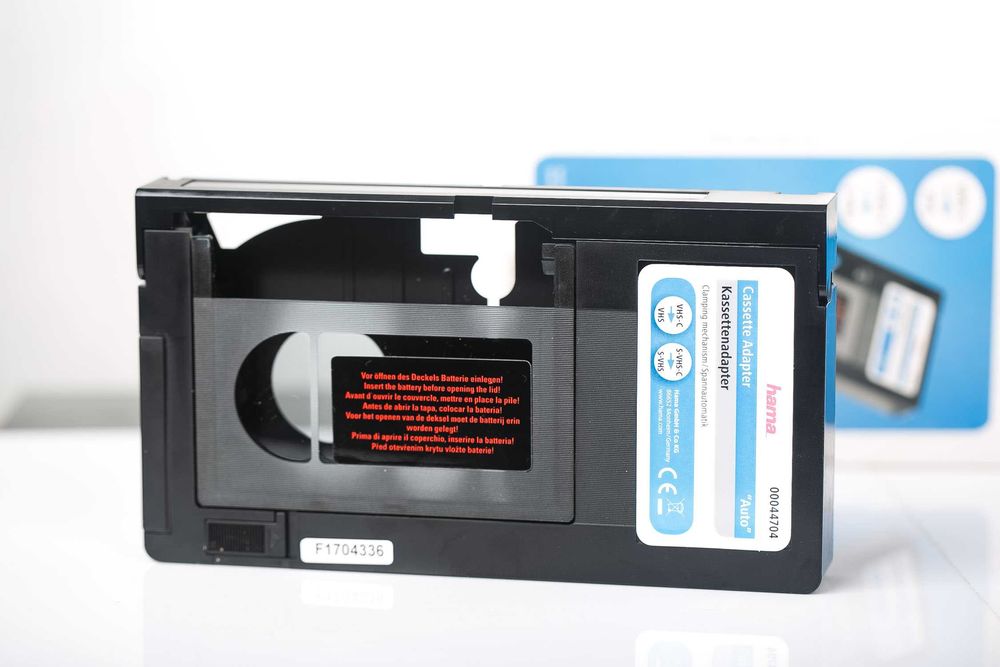 kaseta matka VHS HAMA adapter