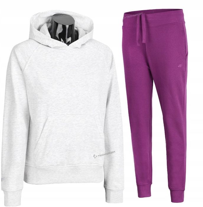 4F Damski Dres Bawełna Komplet Bluza Spodnie / Rozm Xl