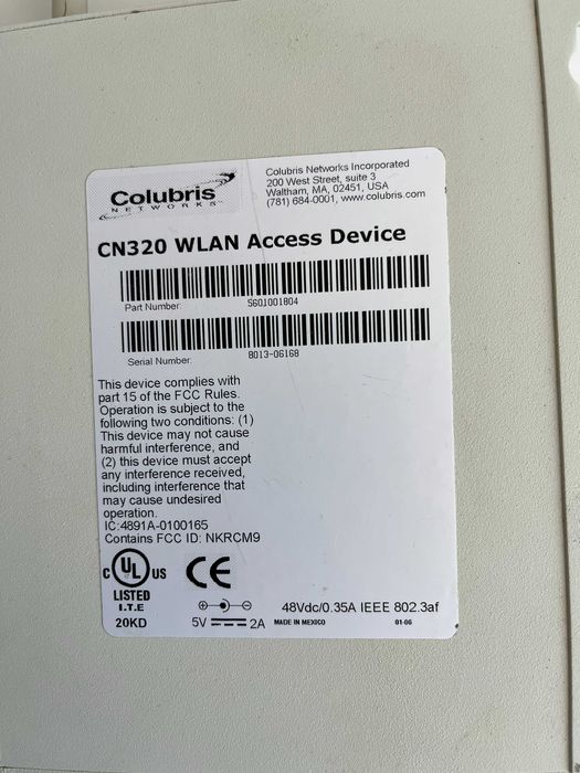 WLAN Access Device Colubris CN 320