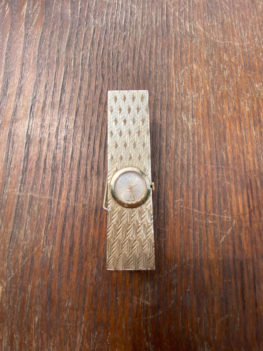 Relógio Mola  Suíço Rivo Corda 10 cm Art Déco Anos 50