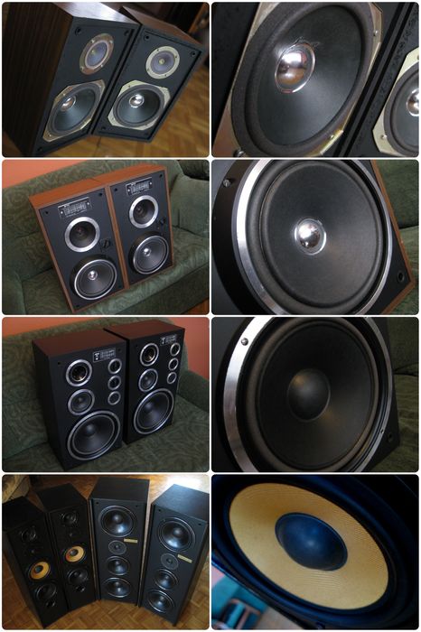 Naprawa regeneracja głośników kolumn Unitra Tonsil zachodnich marek