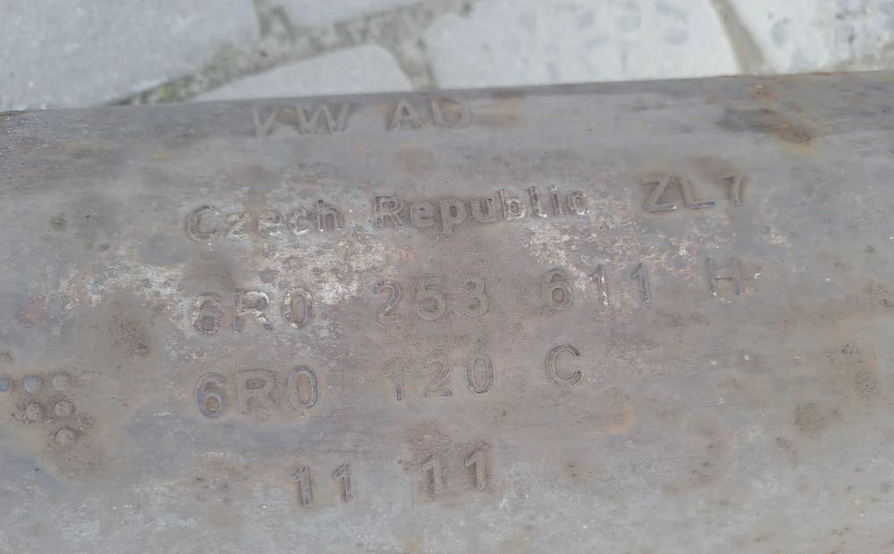 tłumik wydech 6r0253611h skoda roomster lift 1.2 tsi