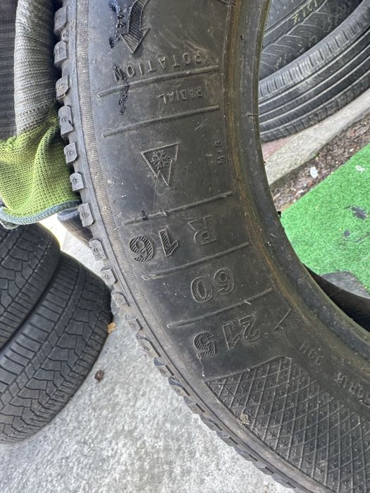 Розпаровка шина Kleber 215/60r16 зима склад б/у