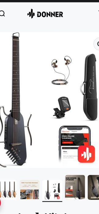 Guitarra Eléctrica Donner Hush I nova