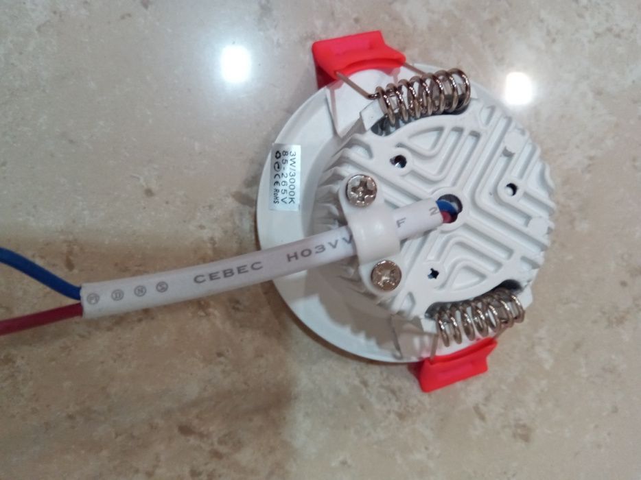 Projetor Led 3w branco quente