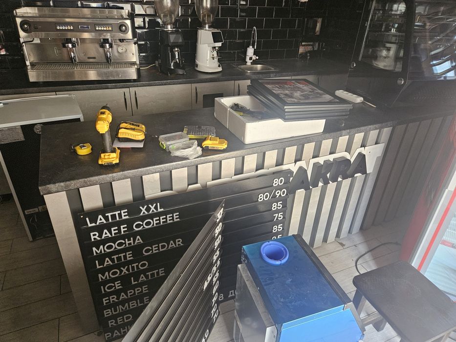 Продажа под кофейню оборудование мебель кофемашина бизнес