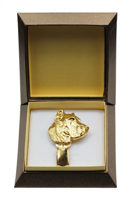 Presa Canario clipring pozłacany w pudełku Art-Dog