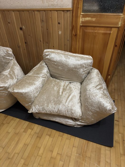 Безкаркасне крісло Велюрове (нове)