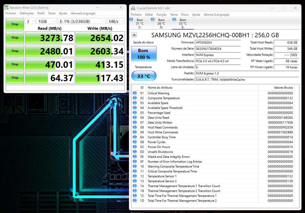 SSD Samsung PM9A1 256GB Gen4 NVMe