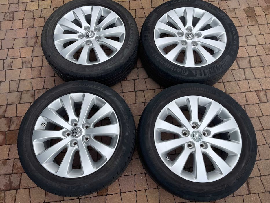 4164. Alufelgi 17" koła letnie Opel Astra J Zafira C oryginalne 5x115 225/50/17