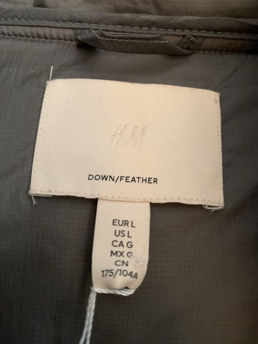 H&M Пуховик женский оверсайз розмер L