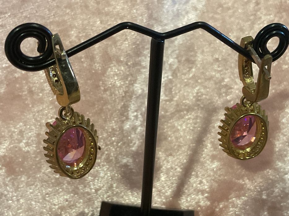 Brincos prata banho ouro 3,5 cm./ outros anúncios abaixo