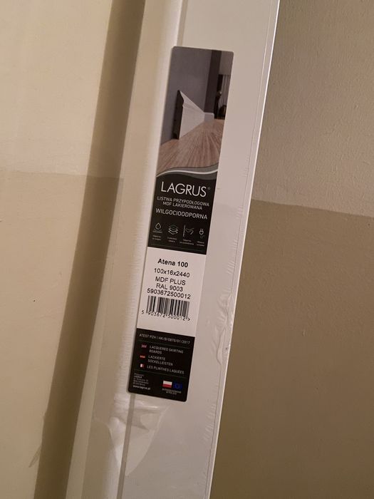 Listwa podłogowa biala atena 100 Largus nowa