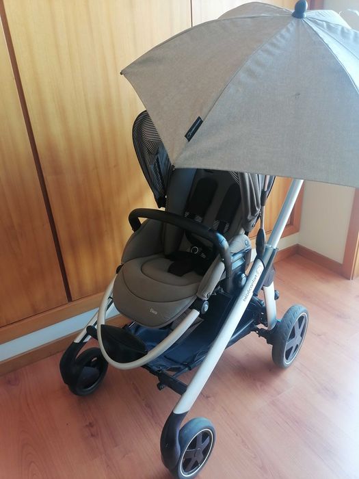 Conjunto BebéConfort Elea - ovo, carrinho, base isofix