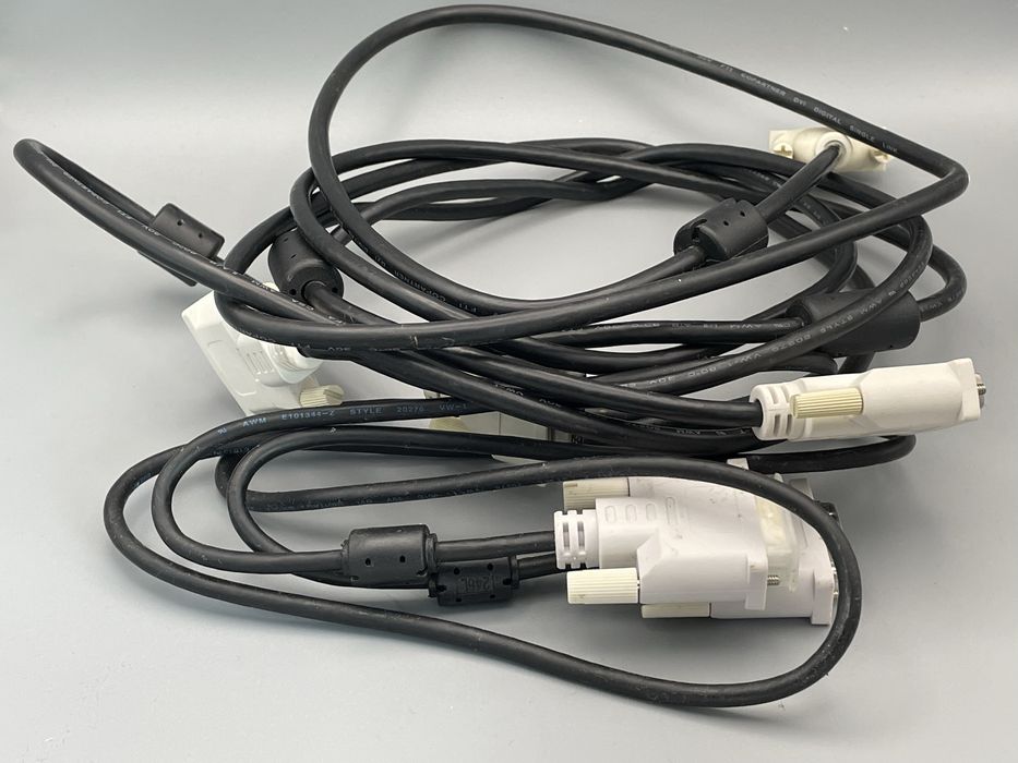 3 kable dvi komputerowe monitor