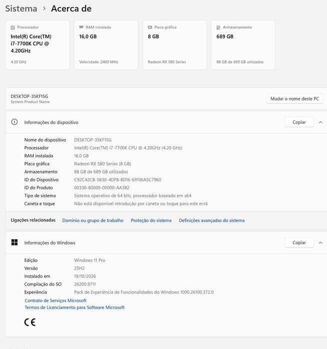 PC Gaming Full HD | i7-7700K + RX 580 8GB | 16GB RAM | RGB