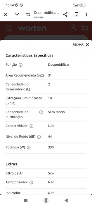 Desumidificador Kunft