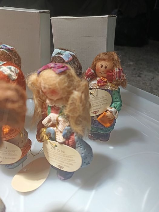 Coleção de 7 bonecas de decoração dos dias da semana
