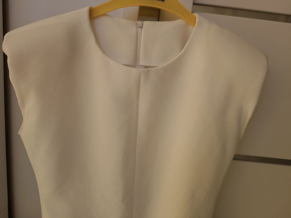 Sukienka wizytowa elegancka biała Zara 34/36