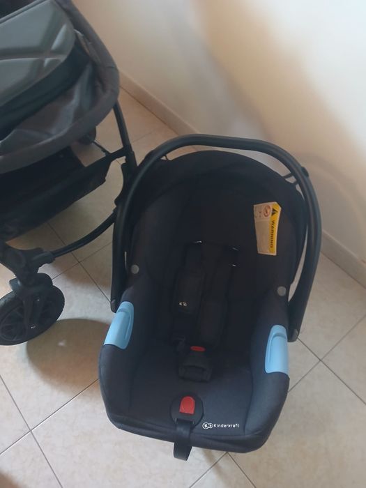 Carrinho de bebe kinderkraft 3 em 1