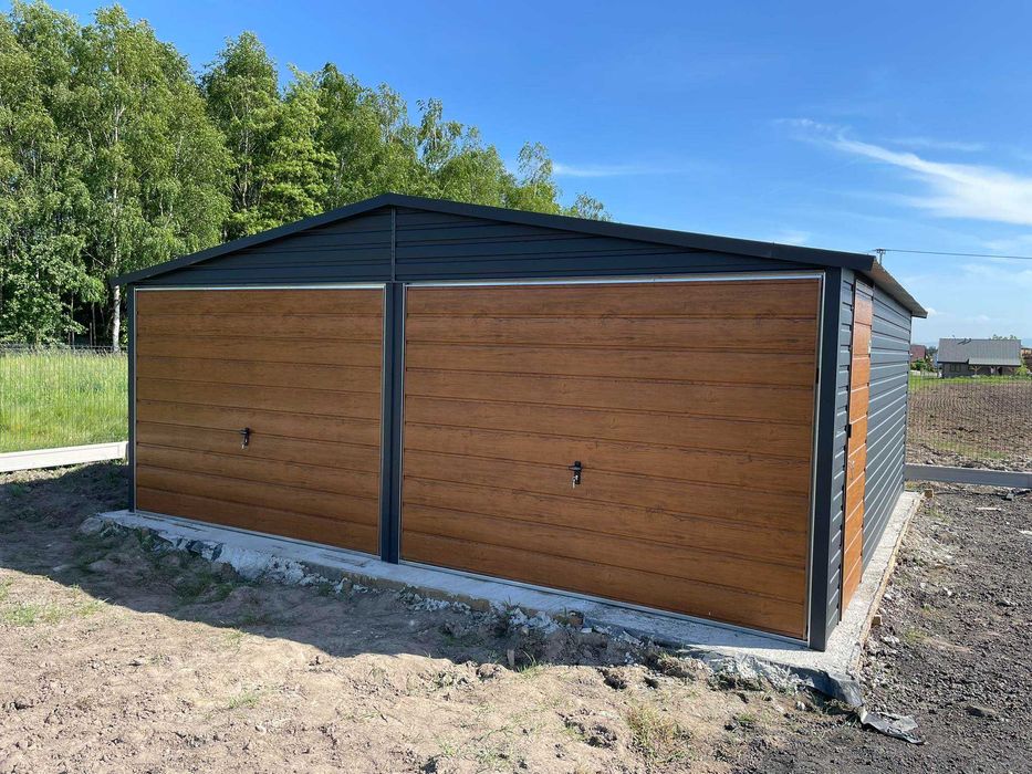 Garaż blaszany 6x5 schowek domek Wzmocniony PROFILAMI. Producent RATY