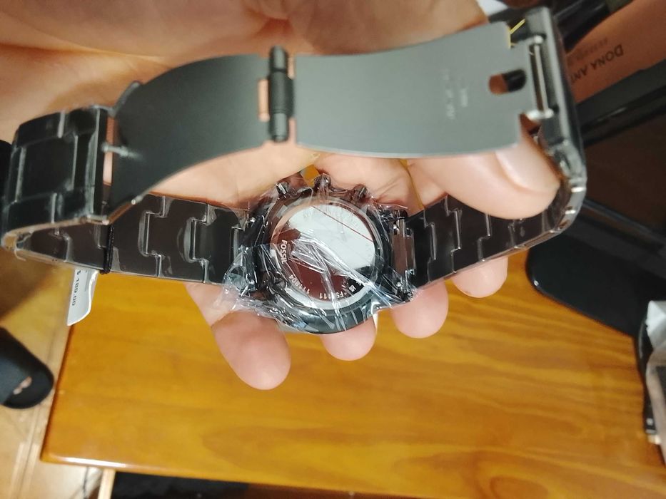 Relógio Fossil Neutra Chrono mostrador azul fumado e Bracelete de Aço inoxidável ( FS6111 ) novo
