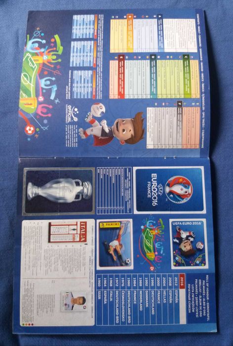 Caderneta Cromos Futebol Completa Europeu 2016 (EDIÇÃO PANINI)