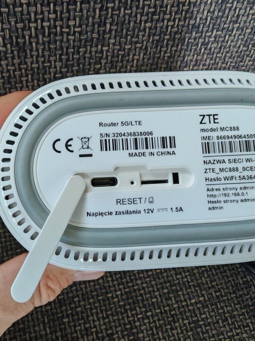 Router 5G ZTE z modemem na kartę SIM bezprzewodowy internet wifi modem