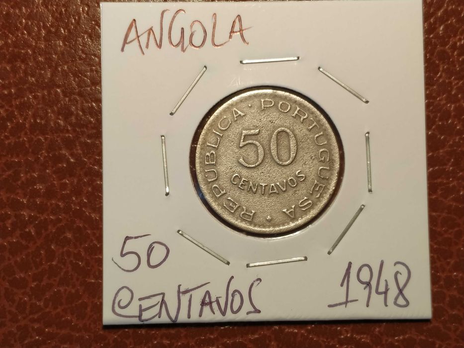 A282 moeda de 50 centavos de 1948 - Angola