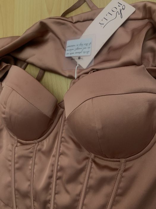 Платье корсет “Oh polly” новое с биркой шоколад м 12