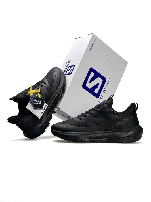 АКЦІЯ! Кросівки Salomon Elixir Activ GTX All Black 41 - 46 термо