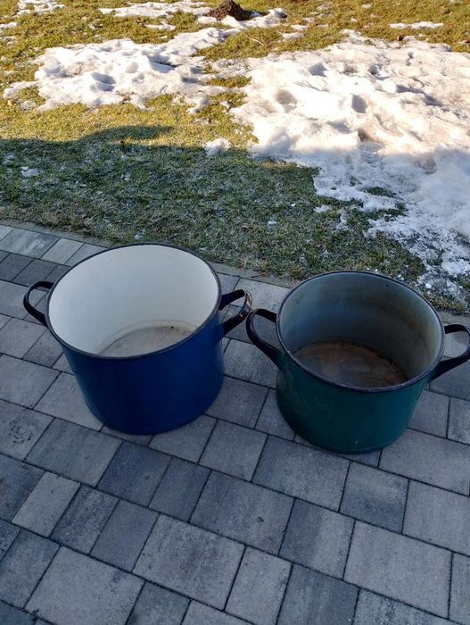 Stare garnki emaliowane