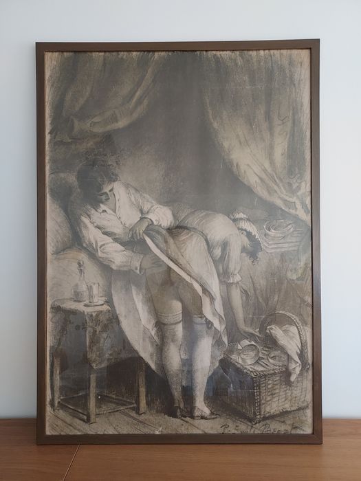 Quadro Poster peça "Tête-a-tête" de Paul-Émile Bécat