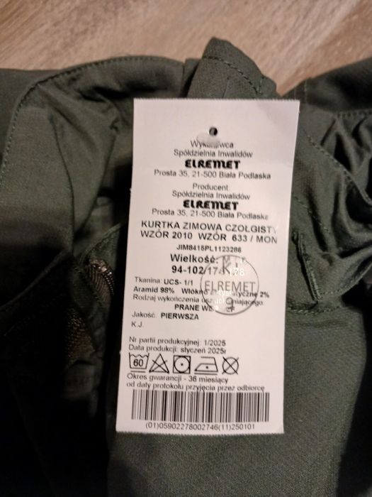 Sprzedam kurtkę zimową czołgisty