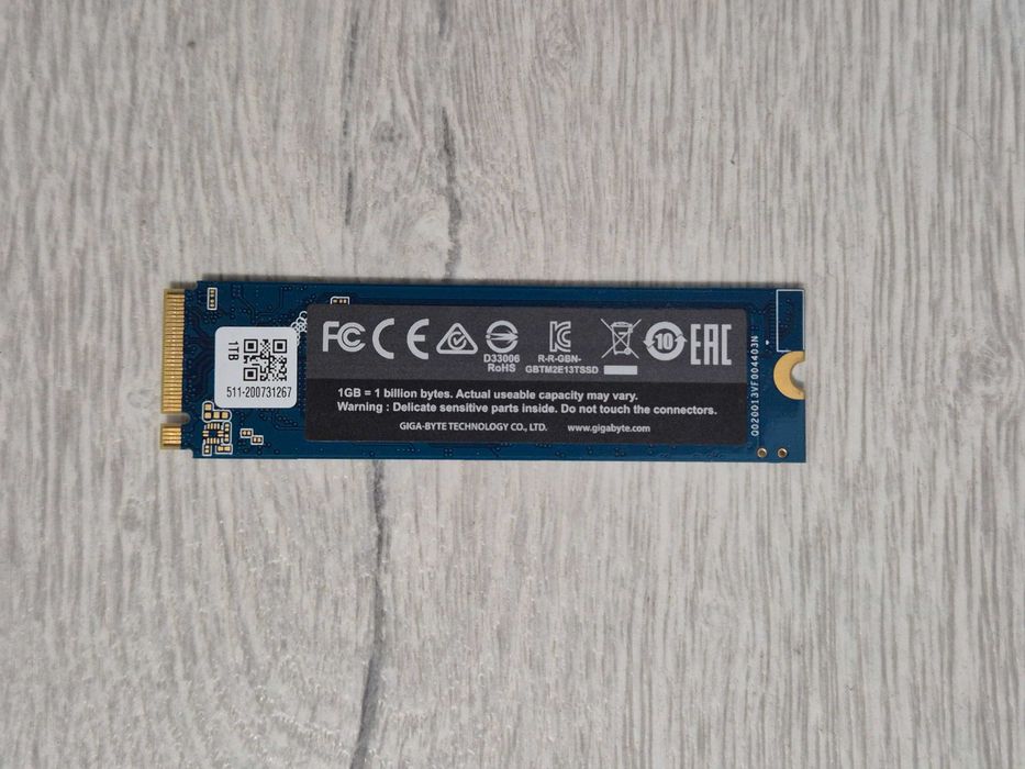 M.2 SSD диск 1TB GIGABYTE (M.2 2280\NVMe\PCI-e 3.0 x4). Trade-IN