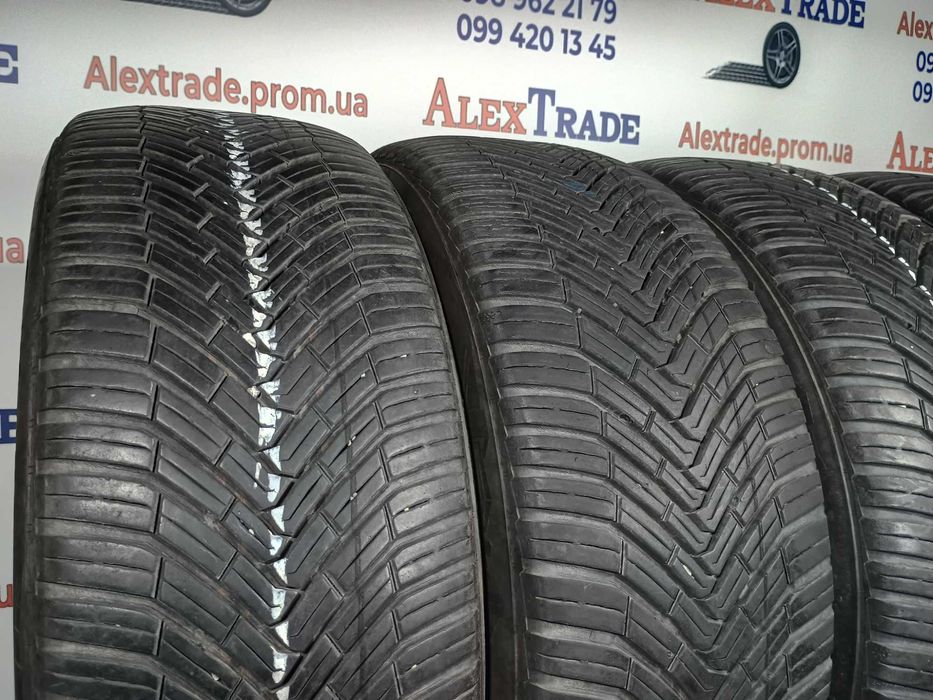 4 шт. 215/50 R18 Continental AllSeason Contact шини вживані, протектор 6,5 мм