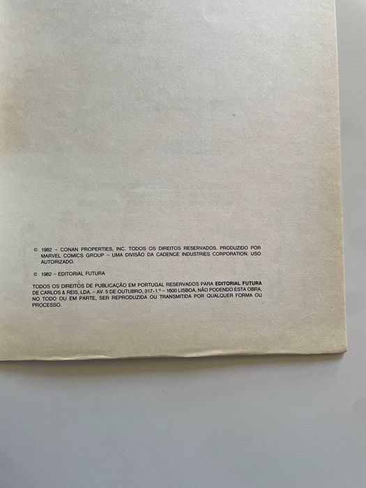 Conan O Bárbaro - Futura Marvel Adaptação Filme (1982)