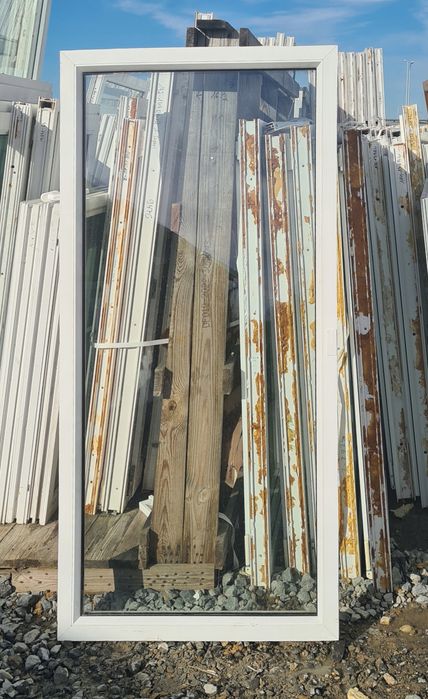 OKNA KacprzaK Witryna 77x161 FIX Używany PCV Białe Lider Okna OLX