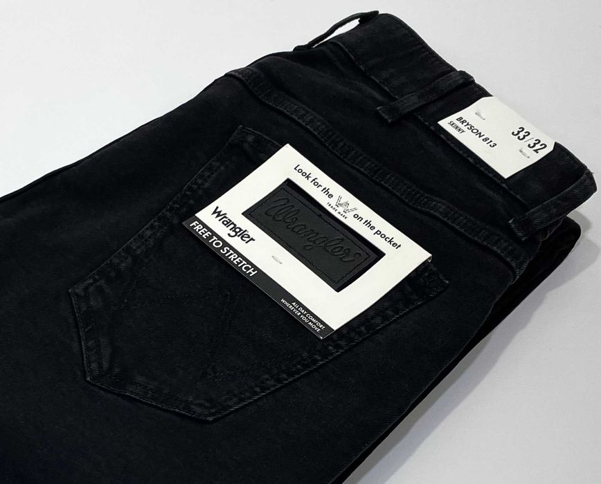 Spodnie męskie jeansy Wrangler Bryson 813 Jetstorm Noir W31 L32