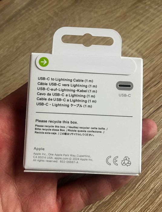 Kabel usb-c – Lightning 1m – szybkie ładowanie iPhone