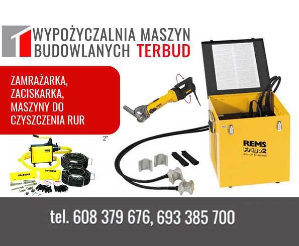 Zamrażarka do rur. Szybkie zamrażanie! Zaciskarka. Czyszczenie rur.