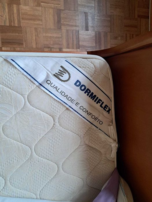Cama dupla de solteiro "Lit Bateau" em madeira maciça cerejeira