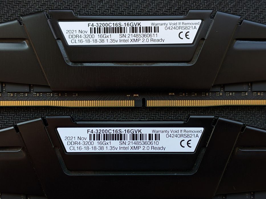 Оперативна Пам'ять GSKILL RIPJAWS 32 GB [16+16] 3200Mhz CL16