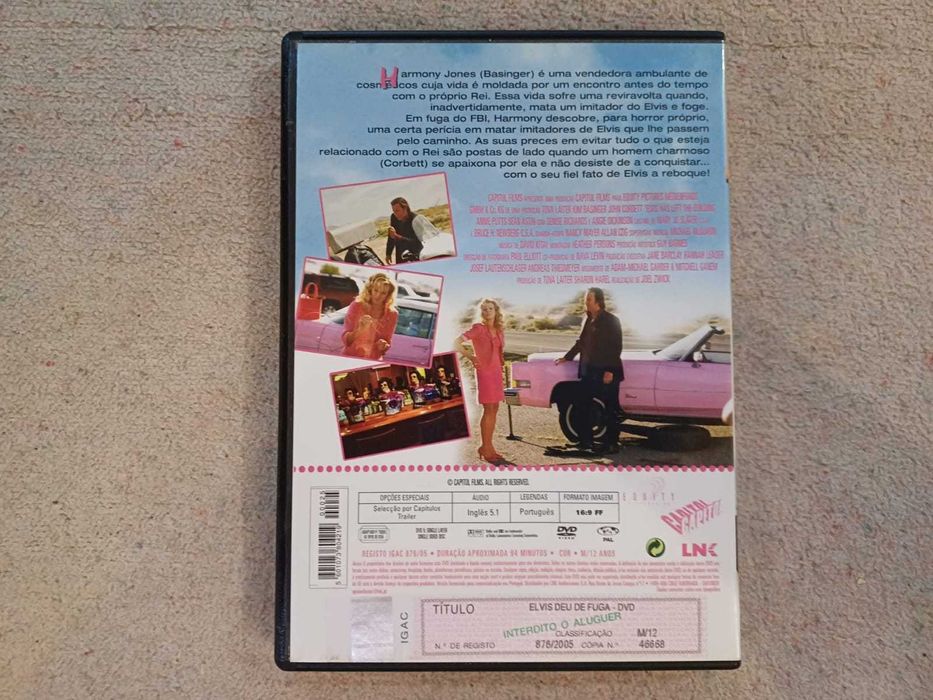 DVD - Elvis deu de fuga, com Kim Basinger, Tom Hanks, Angie Dickinson