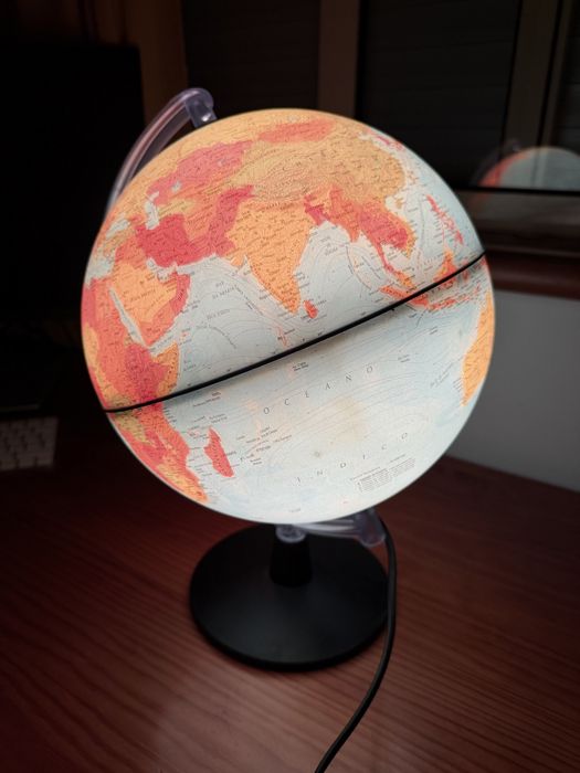 Globo terrestre - candeeiro