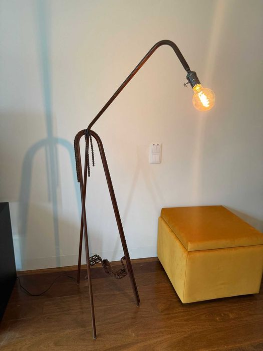 Candeeiro de Pé Vintage Estilo Industrial Bicicleta