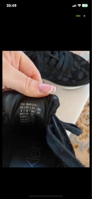 Sneakersy Calvin Klein 38 futerko