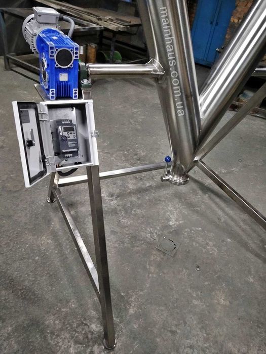 змішувач корму для тварин 50л. біконусний V-подібний гравітаційний 304